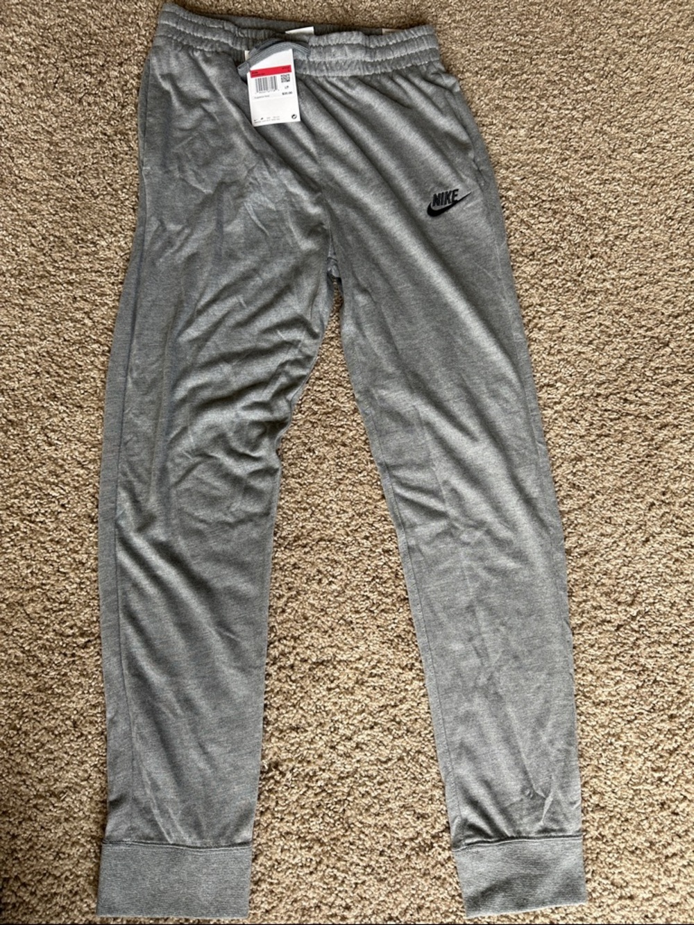 Nike Kids Gray Heather Athletic Joggers